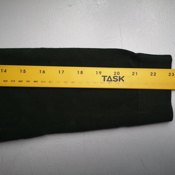 Karl Lagerfeld Paris Ladies Size Large Green Lightweight Round Neck Sweater - Picture 8 of 9